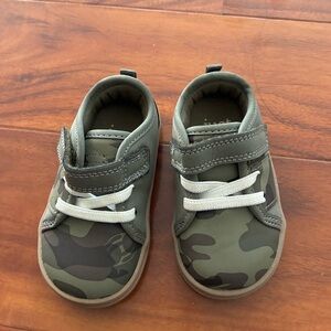 Carter's Green Camouflage Kids Sneakers